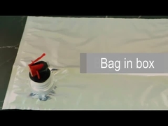 Kundengebundene Füller-Wein-Tasche Logo Print Valves 2L 3L flüssige beim Kasten-Verpacken