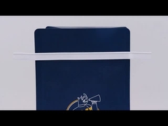 Das biologisch abbaubare wiederversiegelbare Verpacken der Lebensmittel mit Fenster-Kraftpapier stehen oben Beutel