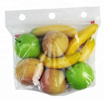 Biologisch abbaubare Schutz-Obst- und Gemüseverpackende klare Plastikreißverschluss-Tasche