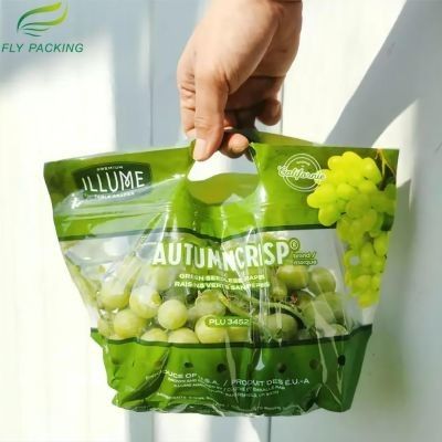 Wiederversiegelbares Frischgemüse-biologisch abbaubares Verpacken mit Reißverschluss für Obst und Gemüse